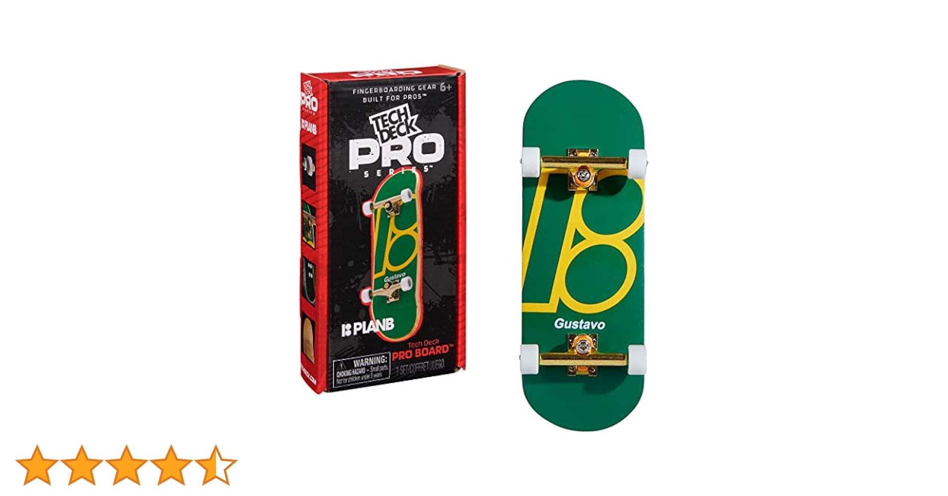 指スケフィンガーボード　Tech Deck Pro Board Gustavo Tech Deck Paris Olympics Felipe Gustavo Plan B Skateboards